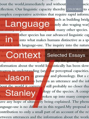 cover image of Language in Context